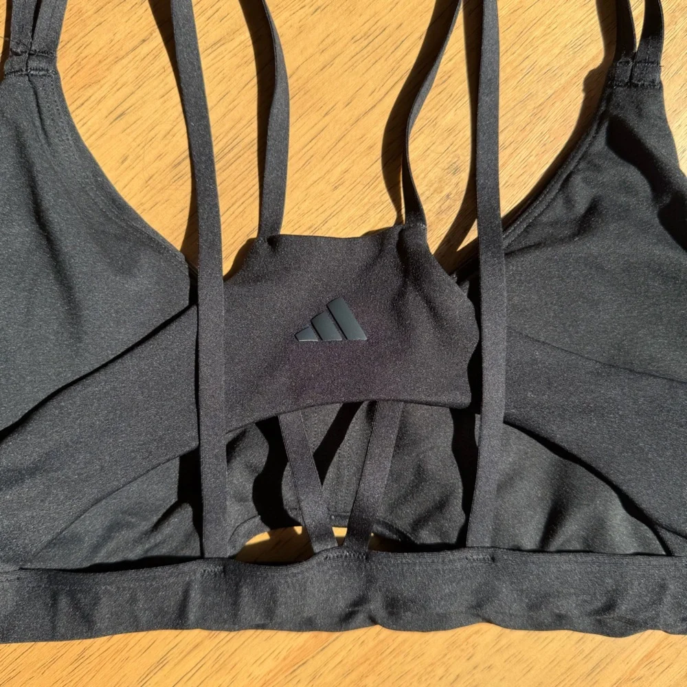 Women’s | Adidas Yoga Studio Luxe Sports Bra, Black | Medium - Picture 7 of 9